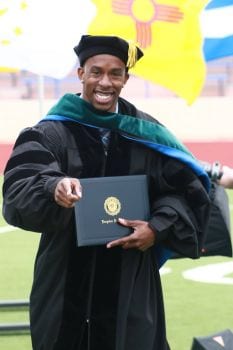 Oklahoma Reach Higher student graduating from Langston University.