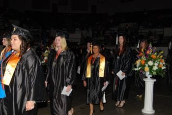 Oklahoma Reach Higher students graduating from Connors State College.