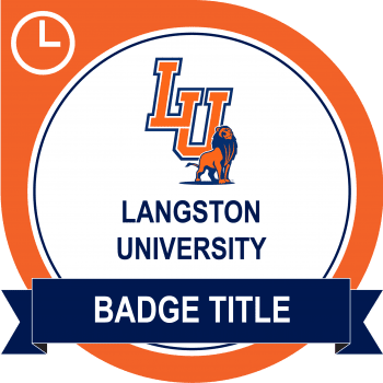 Badge for Langston University