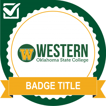 Badge for Western Oklahoma State College