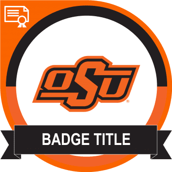 Badge for OSU Oklahoma State University
